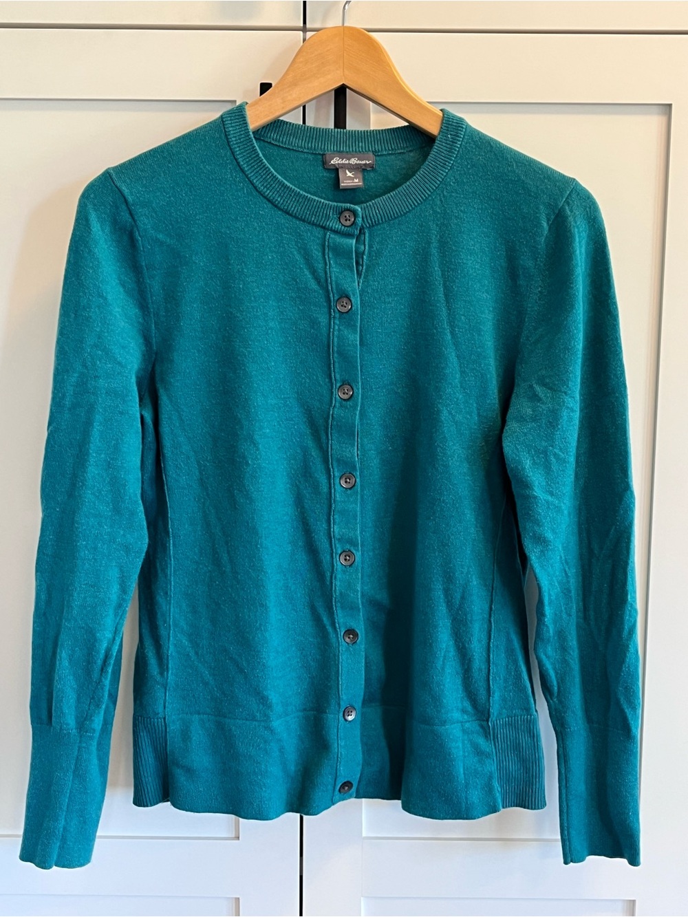 Eddie Bauer Button-Front Crewneck Cardigan
